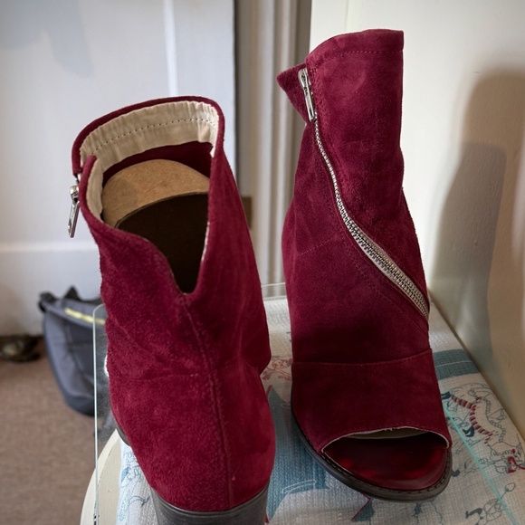 Ankle booties, ope toe with zipper - Picture 3 of 8